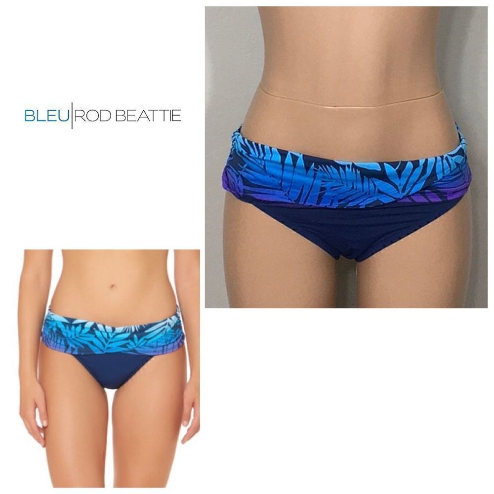 New. BLEU Rod Beattie tropical fern sarong bikini bottoms. Size 4